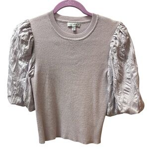 Lucy Paris Soft Ribbed Top in Gray